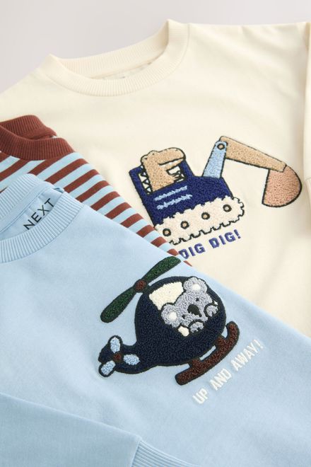 Next / Лонгслив с принтом, 3 шт. для мальчика - фото 7