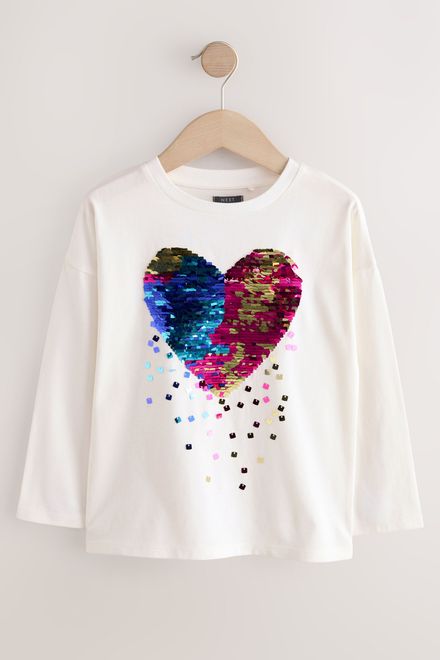 Next / Лонгслив с пайетками для девочки - фото 5