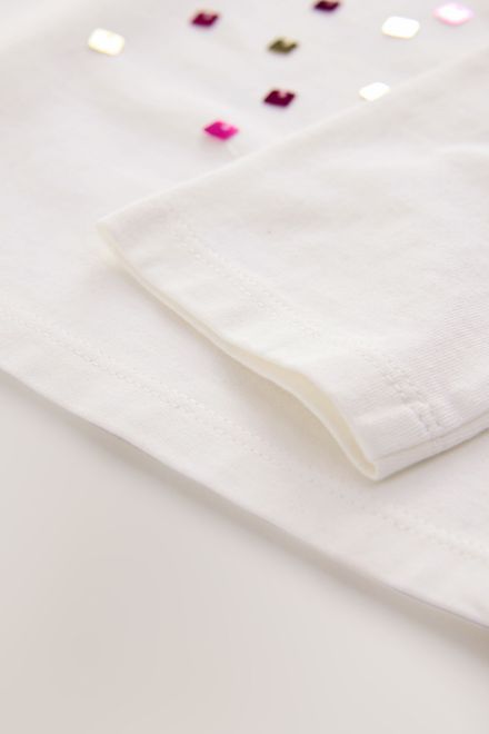 Next / Лонгслив с пайетками для девочки - фото 8