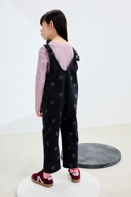 Next / Полукомбинезон джинсовый для девочки - фото 2