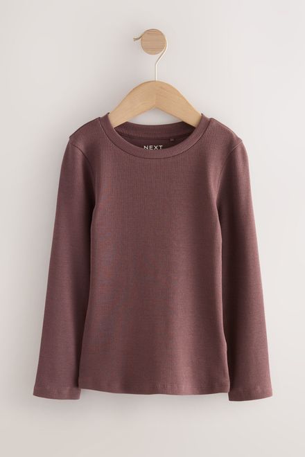 Next / Лонгслив в рубчик для девочки - фото 6