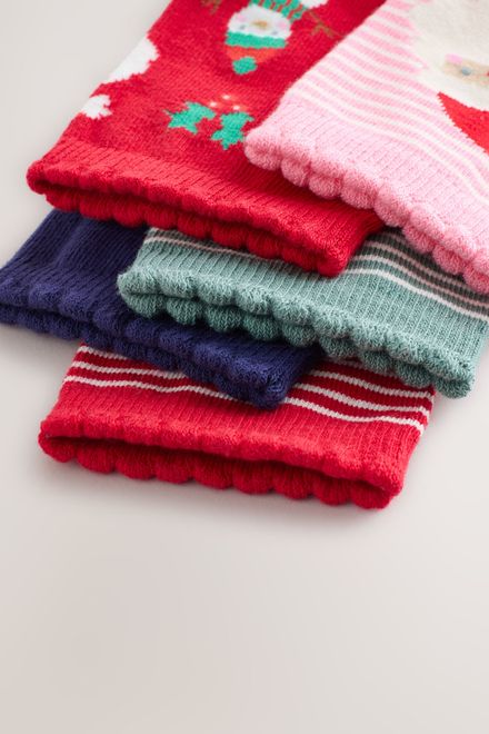 Next / Носки новогодние, 5 пар для девочки - фото 2