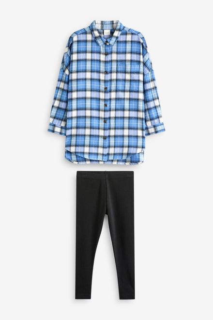 Next / Комплект рубашка и легинсы для девочки