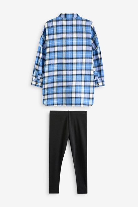 Next / Комплект рубашка и легинсы для девочки - фото 5
