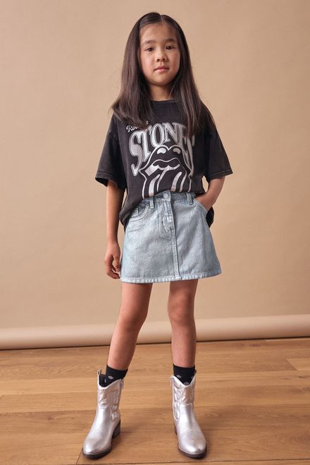 Next / Юбка джинсовая для девочки - фото 2