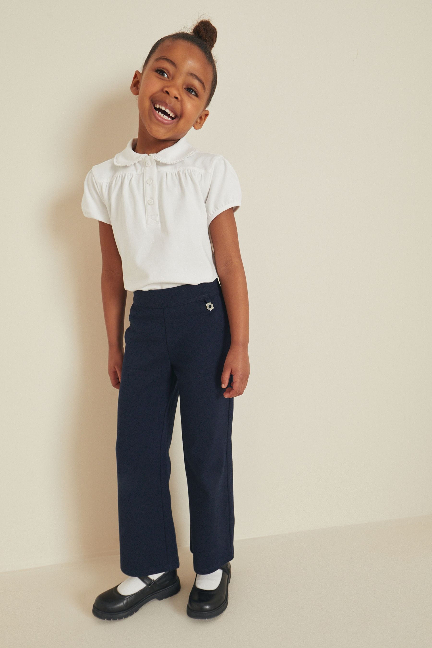 Next / Брюки темно-синие для девочки - фото 2