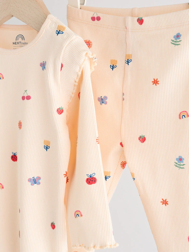 Next / Комплект лонгслив и легинсы для девочки - фото 5