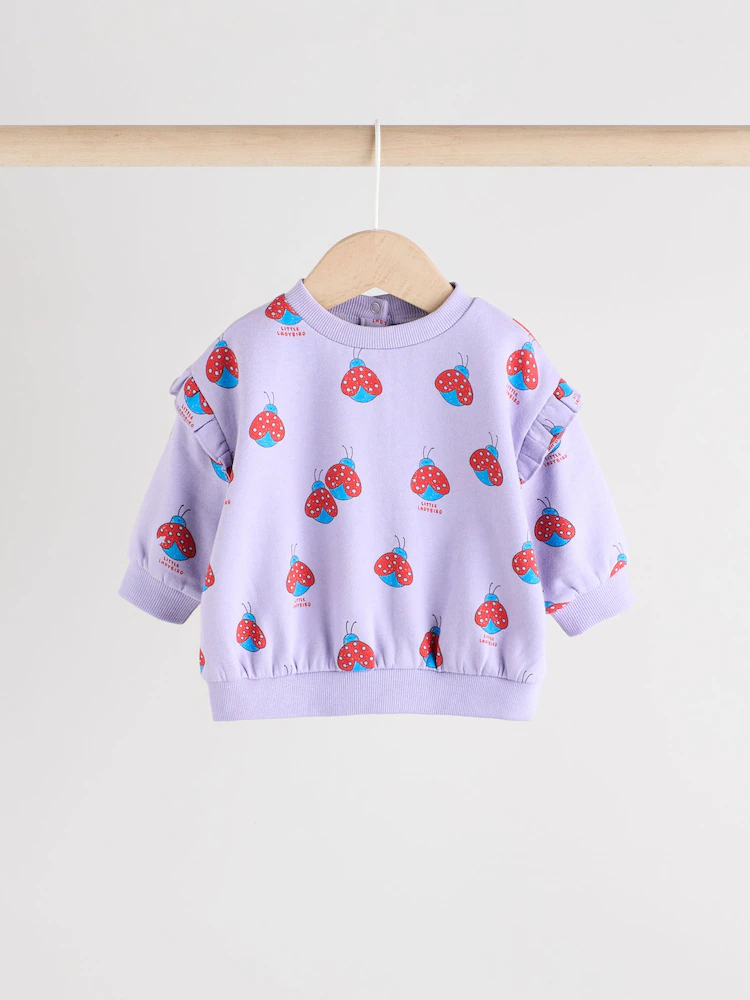 Next / Комплект свитшот и брюки для девочки - фото 2