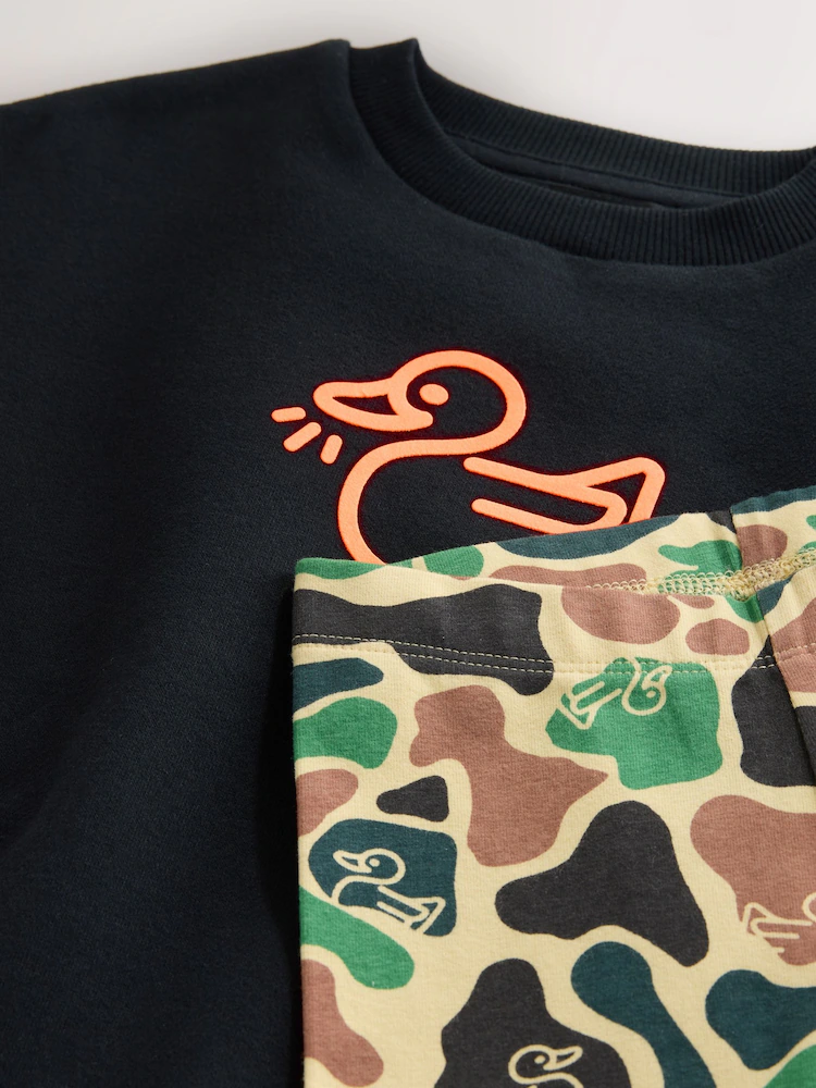 Next / Комплект свитшот и легинсы с принтом для мальчика - фото 5