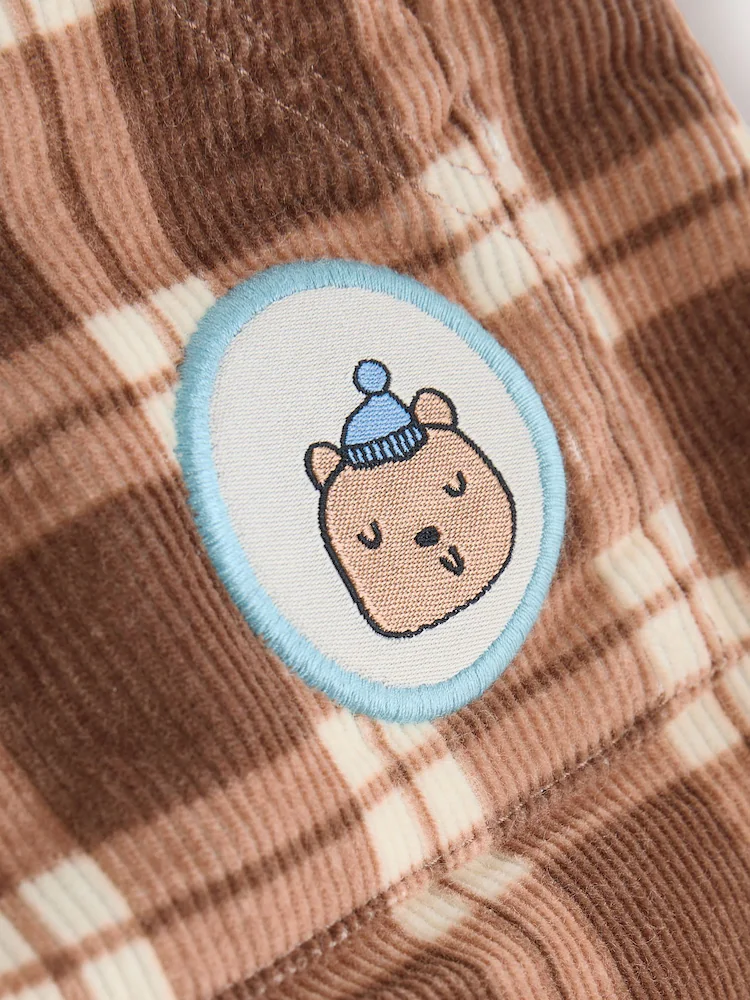 Next / Комплект боди и полукомбинезон вельветовый для мальчика - фото 7