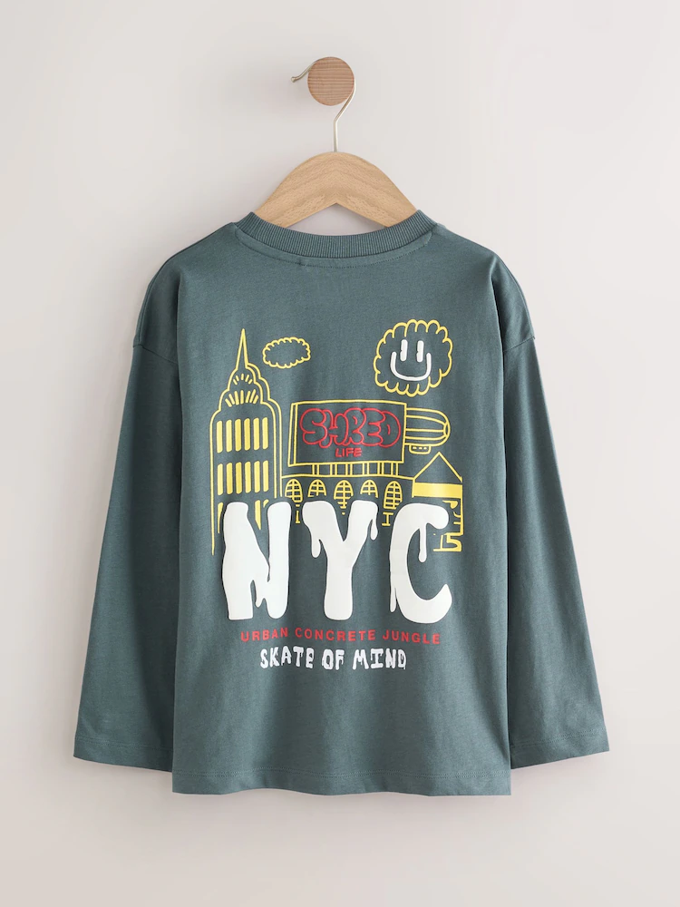 Next / Лонгслив с принтом для мальчика