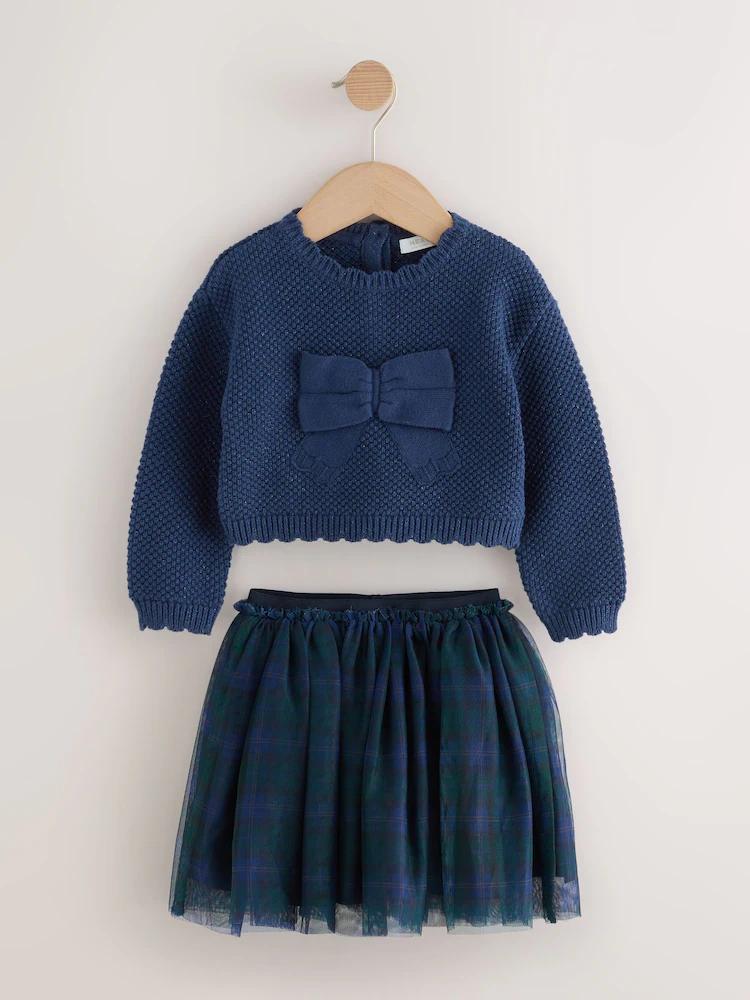 Next / Комплект джемпер и юбка для девочки