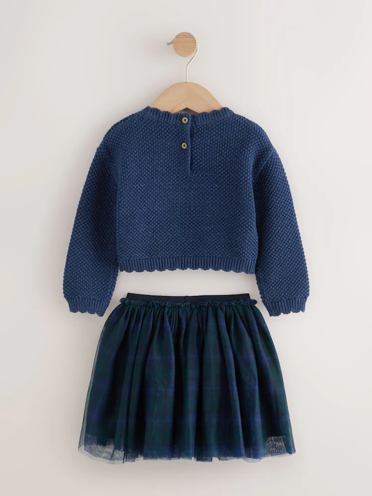 Next / Комплект джемпер и юбка для девочки