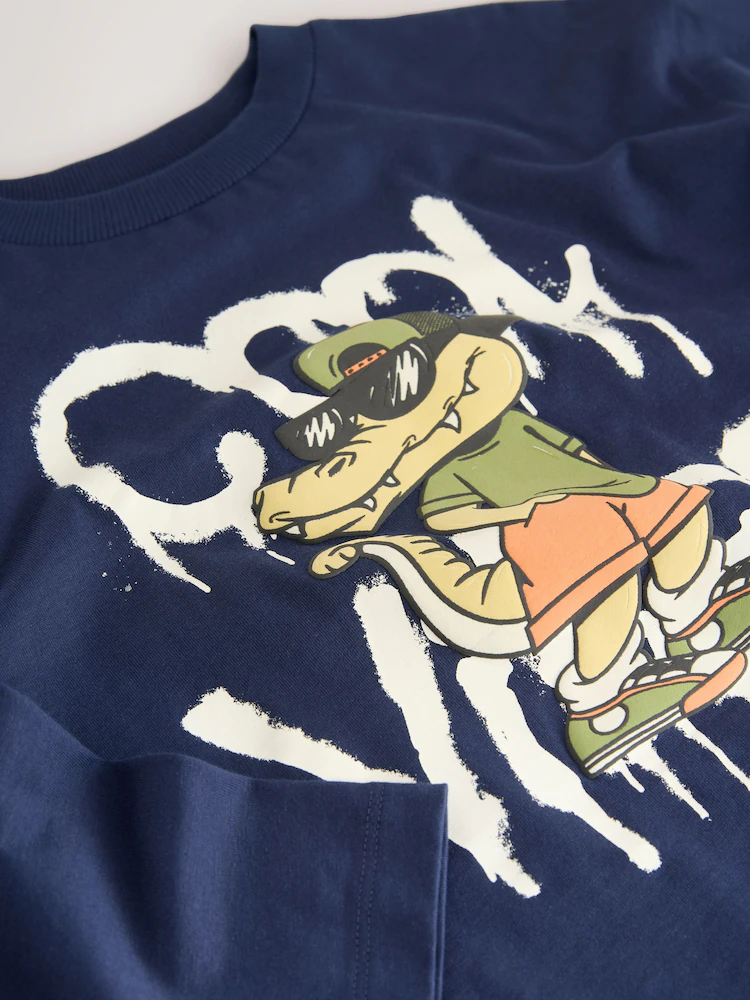 Next / Лонгслив с принтом для мальчика - фото 4