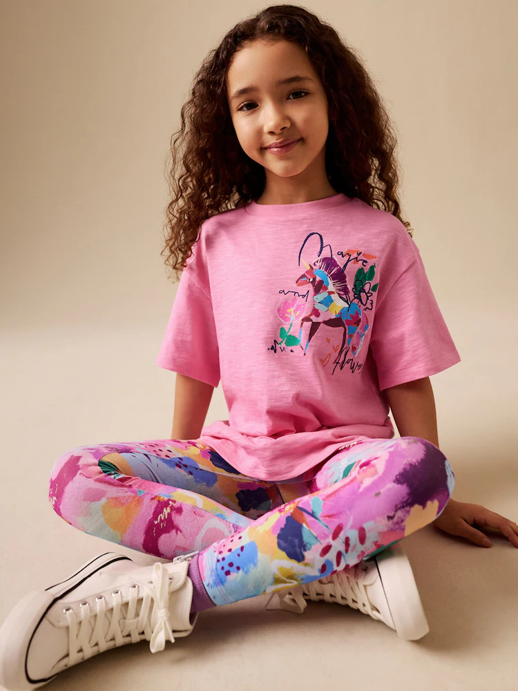 Next / Комплект футболка и легинсы для девочки