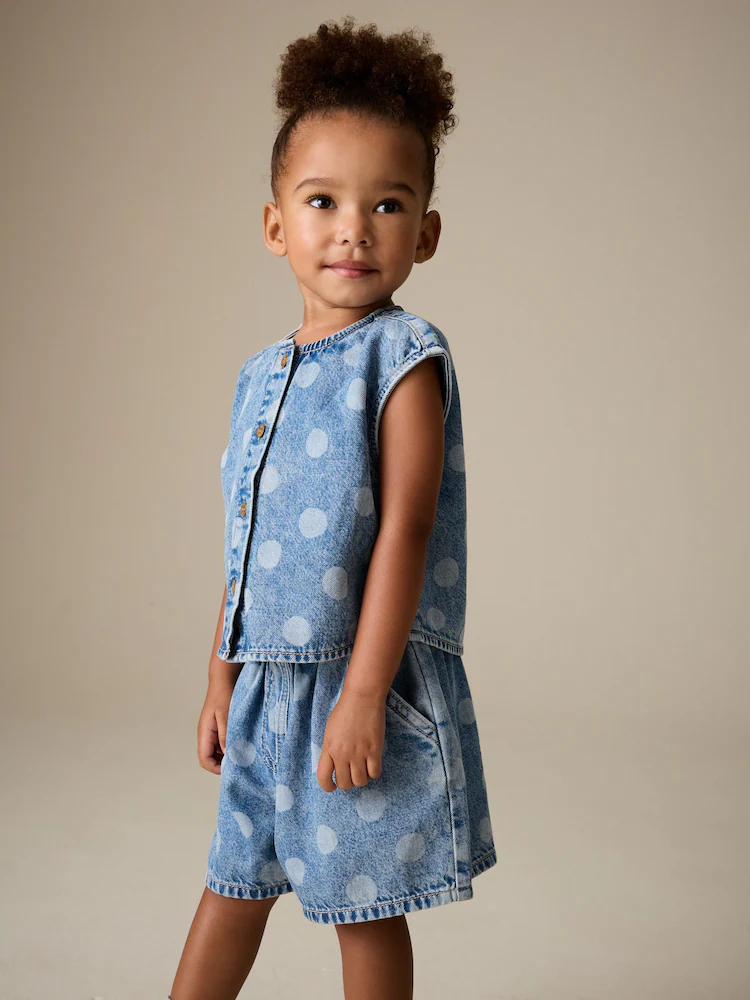 Next / Комплект жилет и шорты для девочки