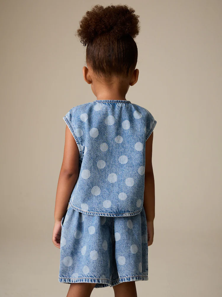 Next / Комплект жилет и шорты для девочки - фото 3