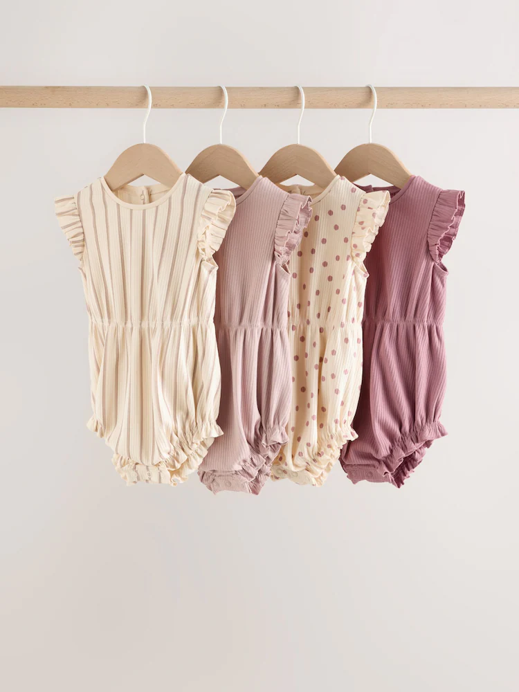 Next / Ромпер, 4 шт. для девочки