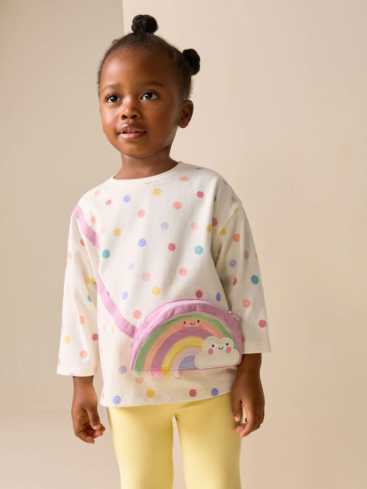 Next / Лонгслив с принтом для девочки