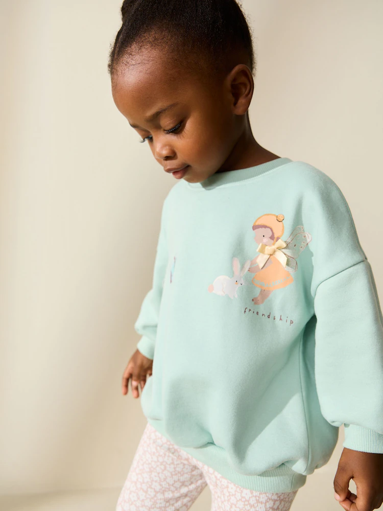 Next / Комплект свитшот и легинсы для девочки - фото 2