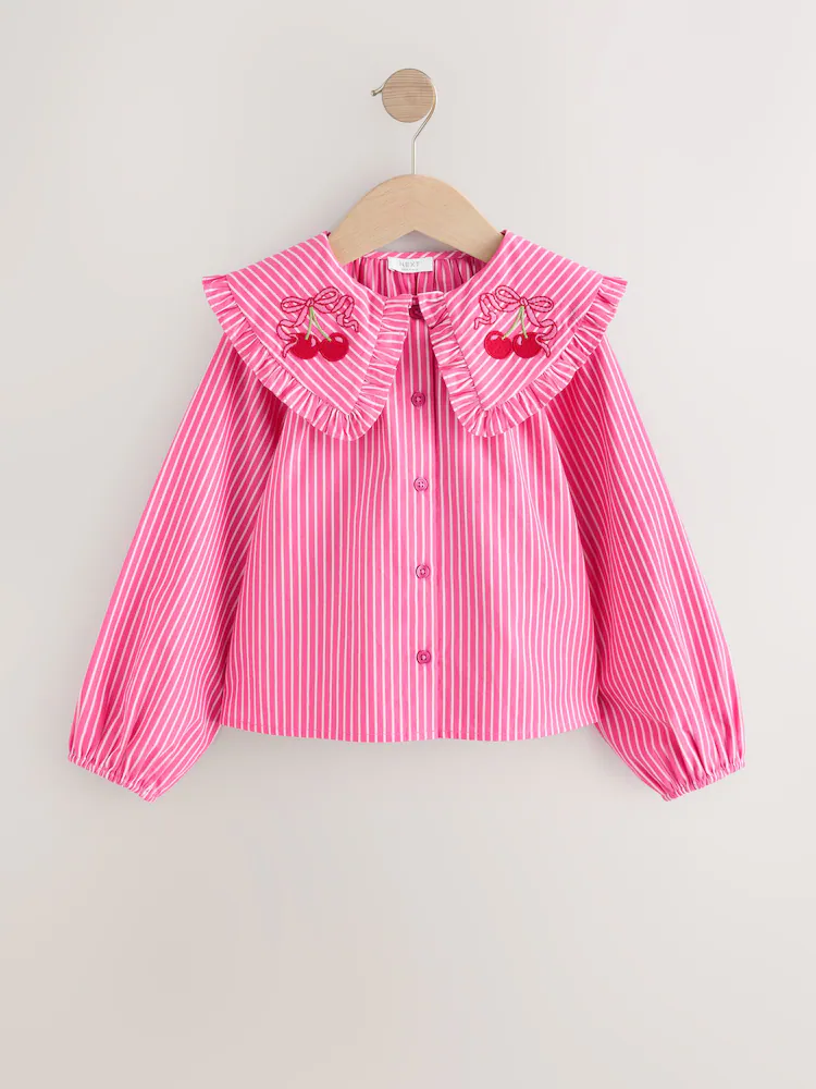 Next / Блузка с вышивкой для девочки - фото 3