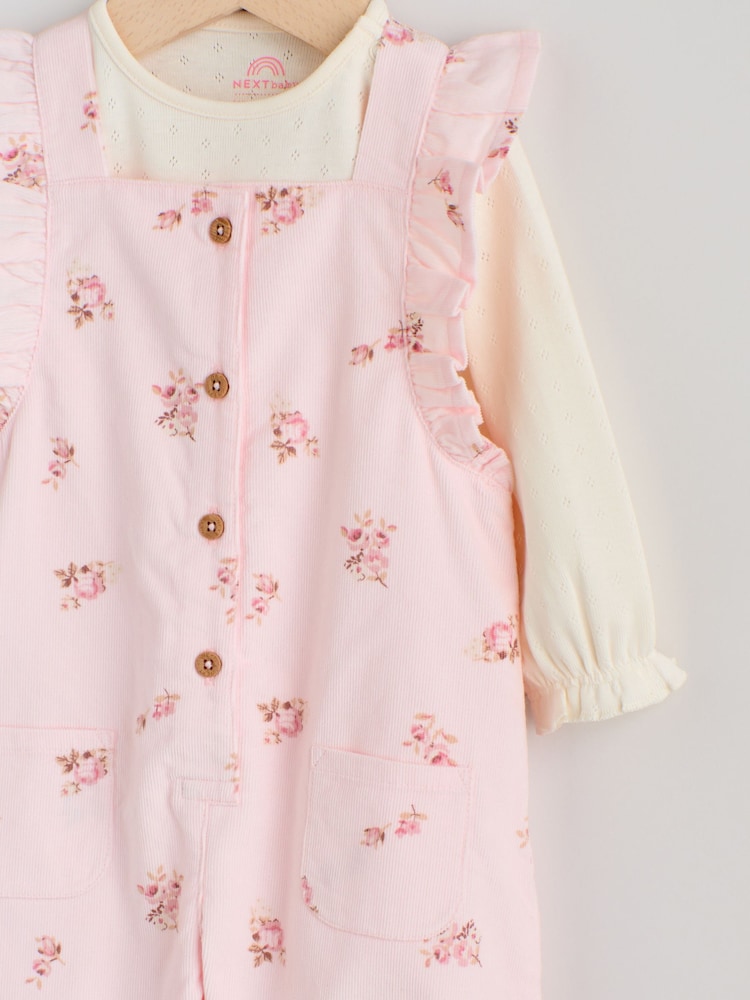 Next / Комплект боди и полукомбинезон для девочки - фото 4