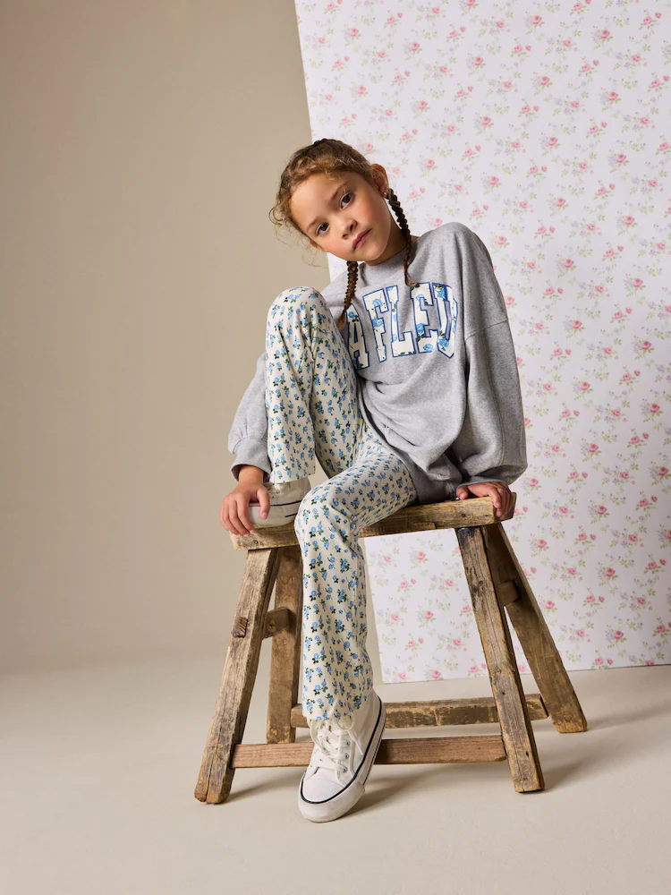 Next / Комплект свитшот и легинсы расклешенные для девочки - фото 2