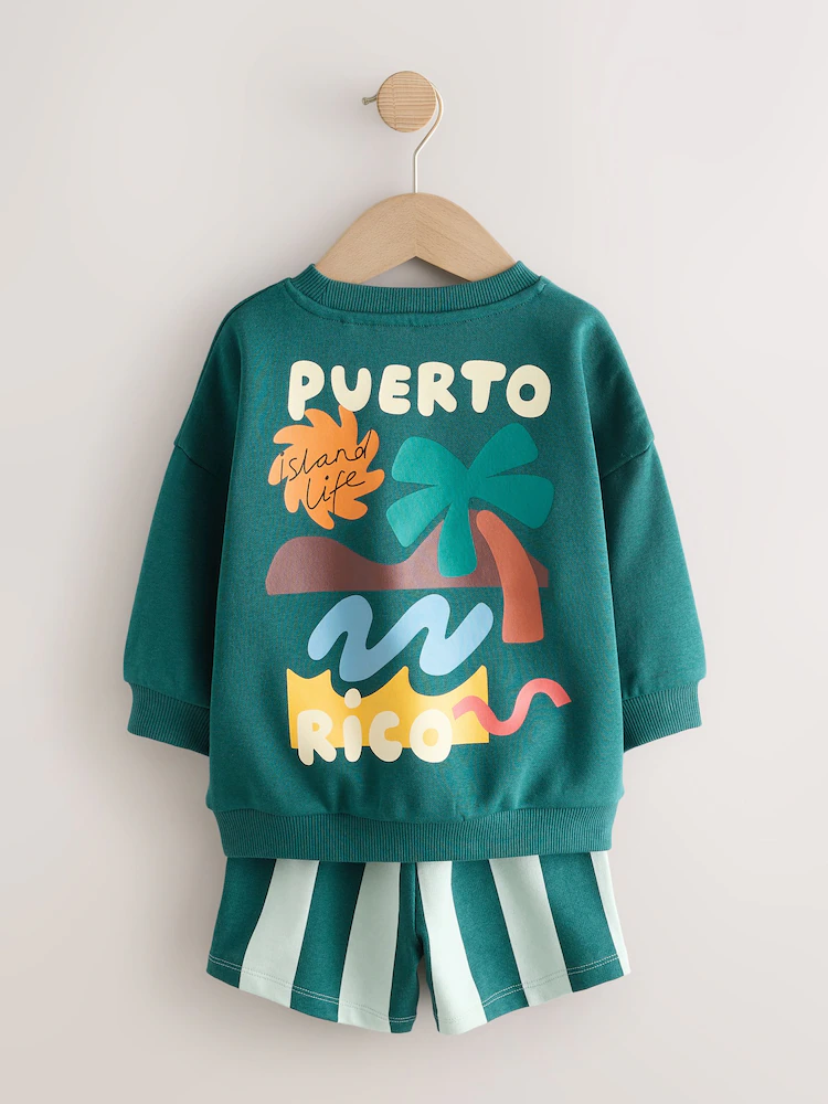 Next / Комплект свитшот и шорты для мальчика - фото 4