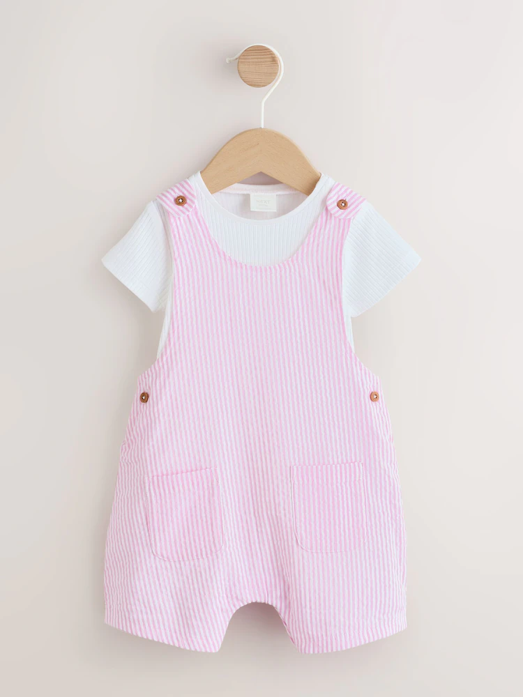 Next / Комплект боди и полукомбинезон для девочки