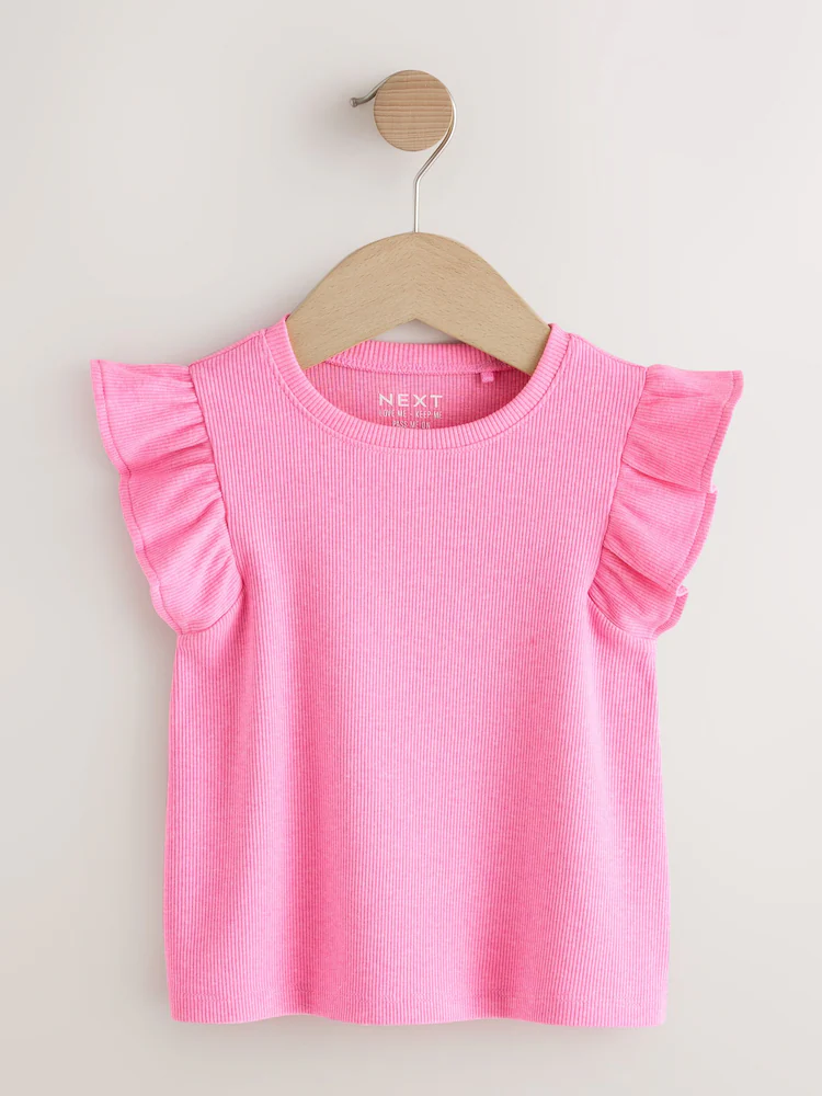 Next / Футболка с оборками для девочки - фото 3