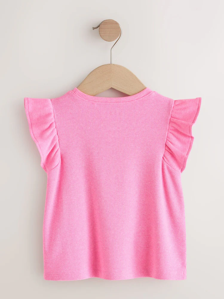 Next / Футболка с оборками для девочки - фото 4