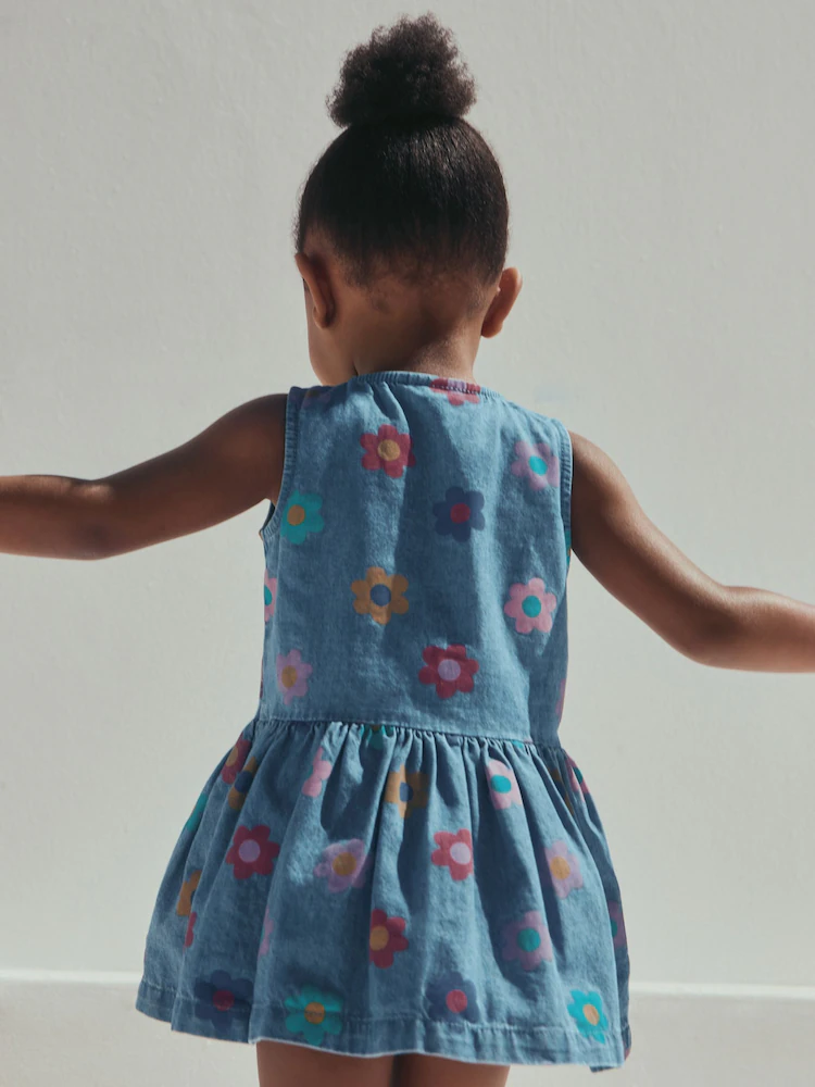 Next / Платье джинсовое для девочки - фото 2