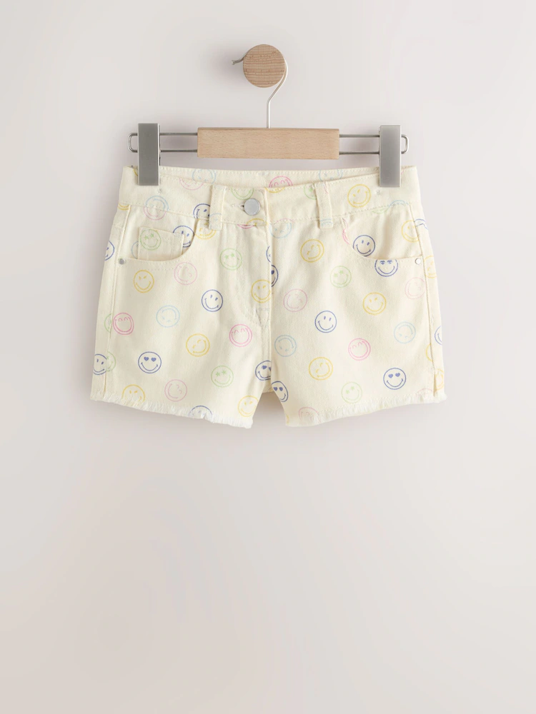 Next / Шорты джинсовые с принтом для девочки - фото 3