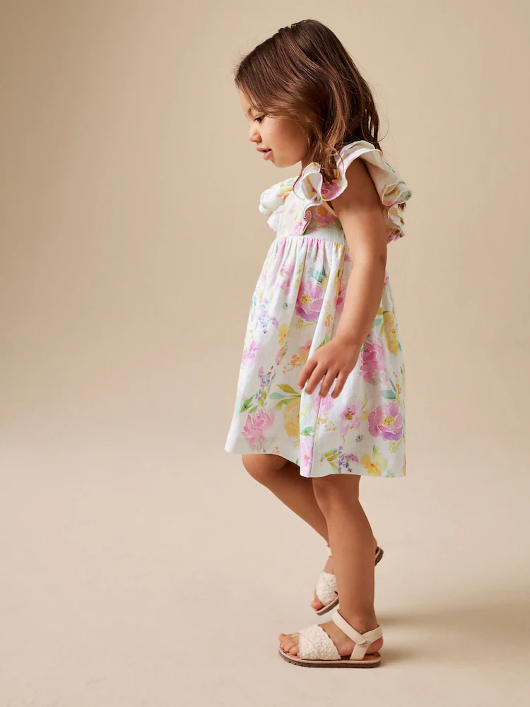 Next / Платье льняное для девочки - фото 3