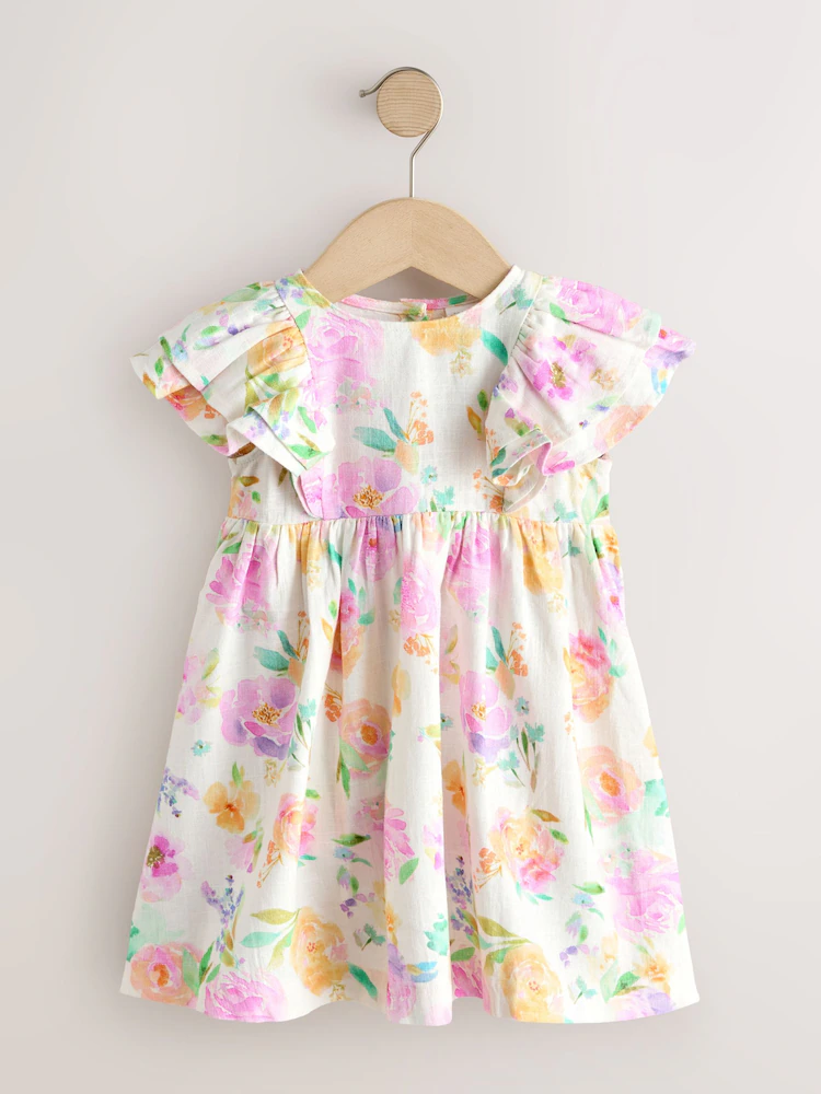 Next / Платье льняное для девочки - фото 4