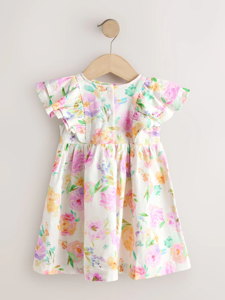 Next / Платье льняное для девочки - фото 5