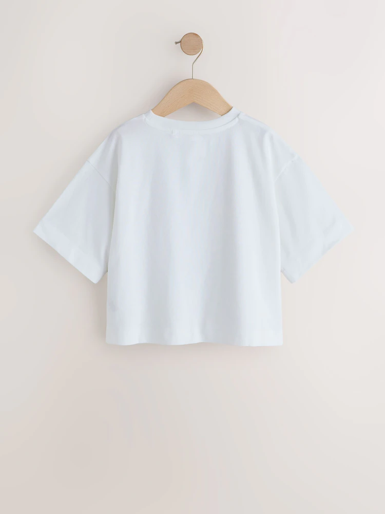 Next / Футболка с пайетками для девочки - фото 4