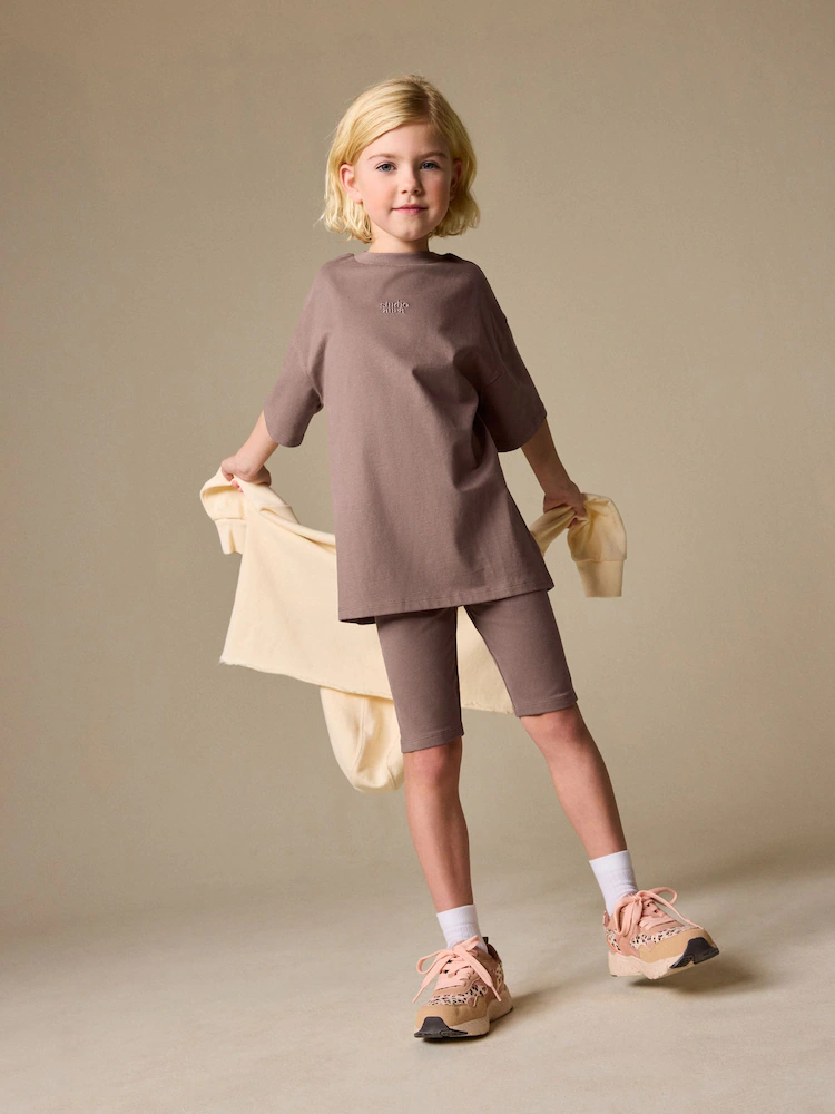 Next / Комплект футболка и велосипедки для девочки