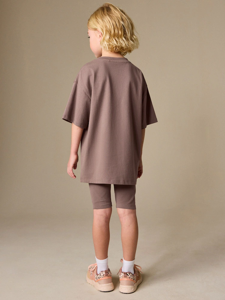 Next / Комплект футболка и велосипедки для девочки - фото 2