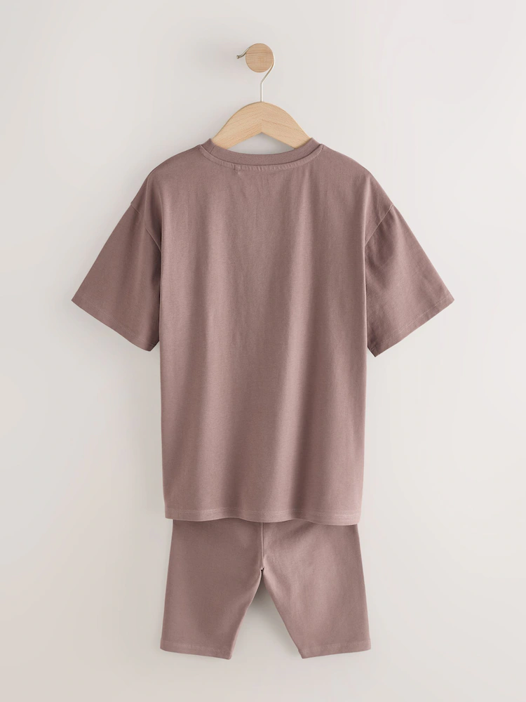 Next / Комплект футболка и велосипедки для девочки - фото 4