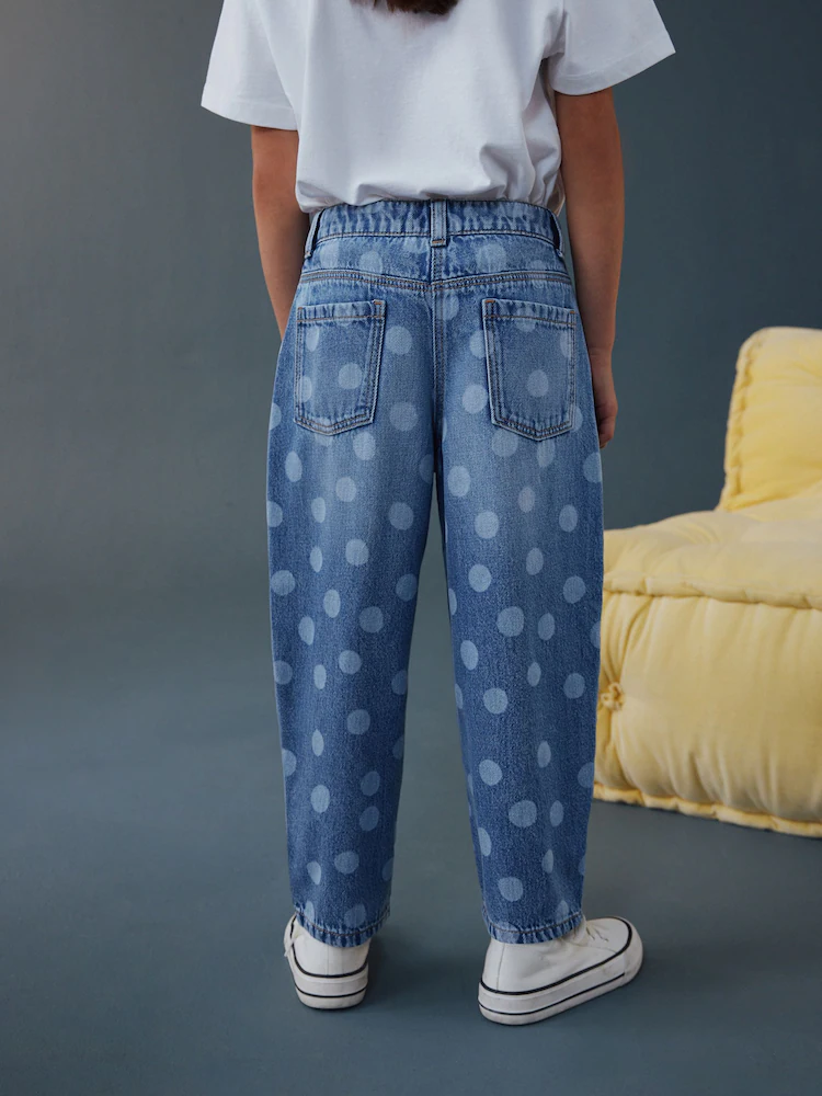 Next / Джинсы с принтом для девочки - фото 3