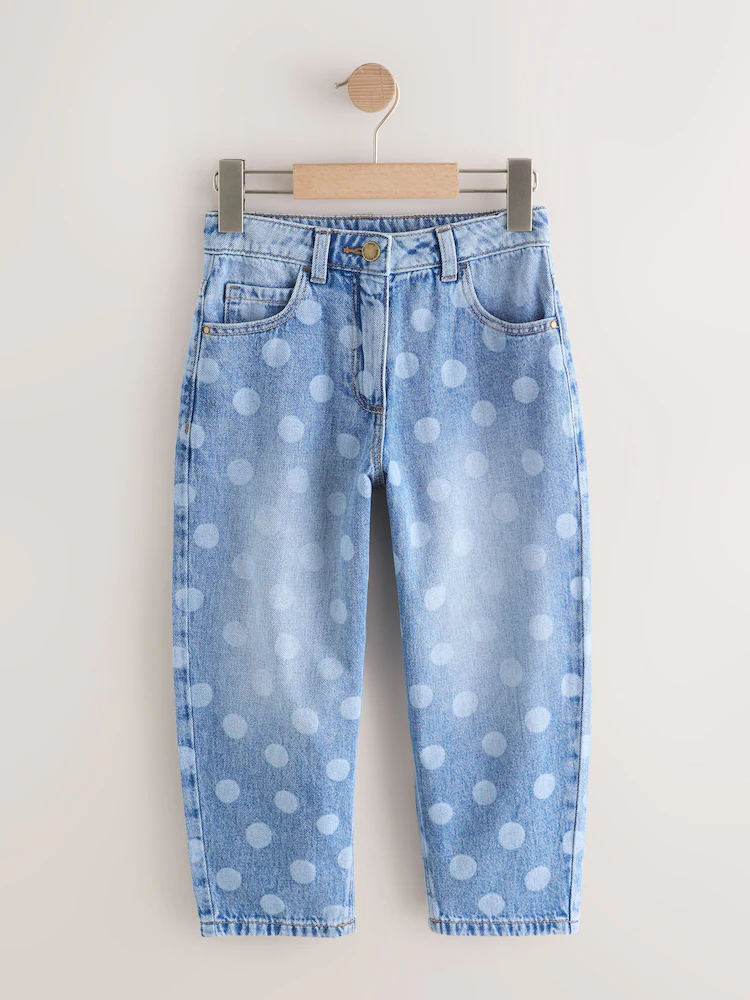 Next / Джинсы с принтом для девочки - фото 4