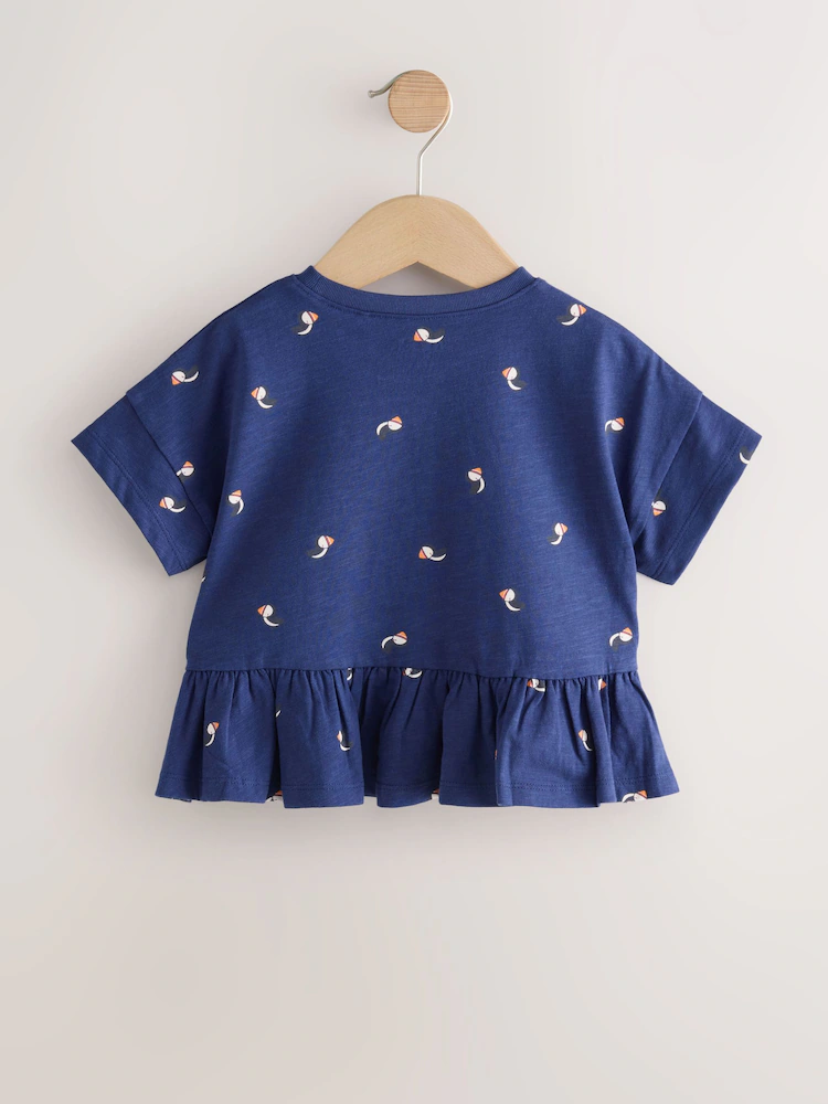 Next / Футболка с баской для девочки - фото 4