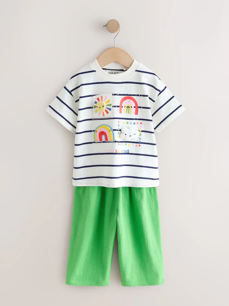 Next / Комплект футболка и брюки для девочки