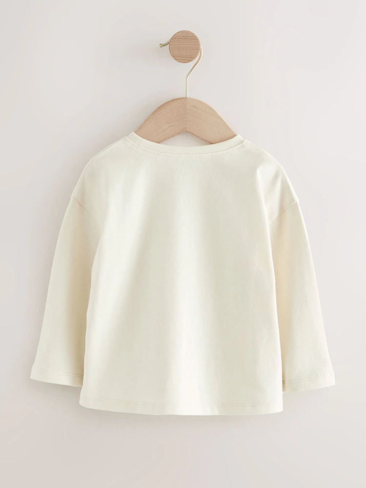 Next / Лонгслив с принтом для девочки - фото 4