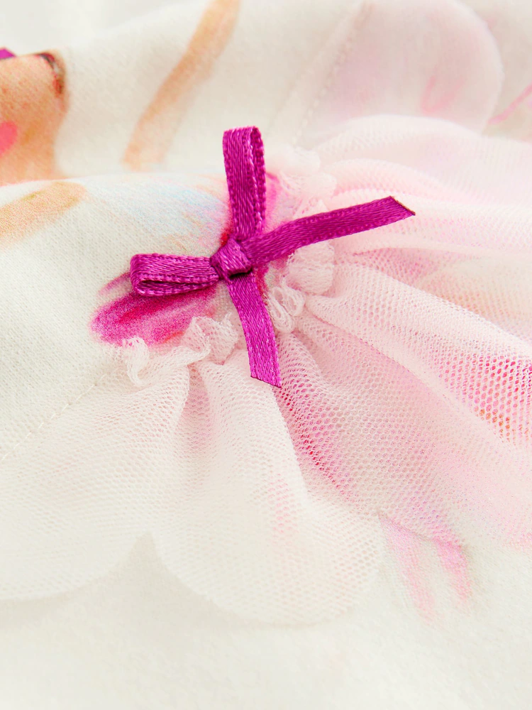 Next / Лонгслив с принтом для девочки - фото 5