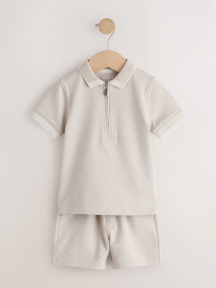 Next / Комплект поло с коротким рукавом и шорты для мальчика - фото 3