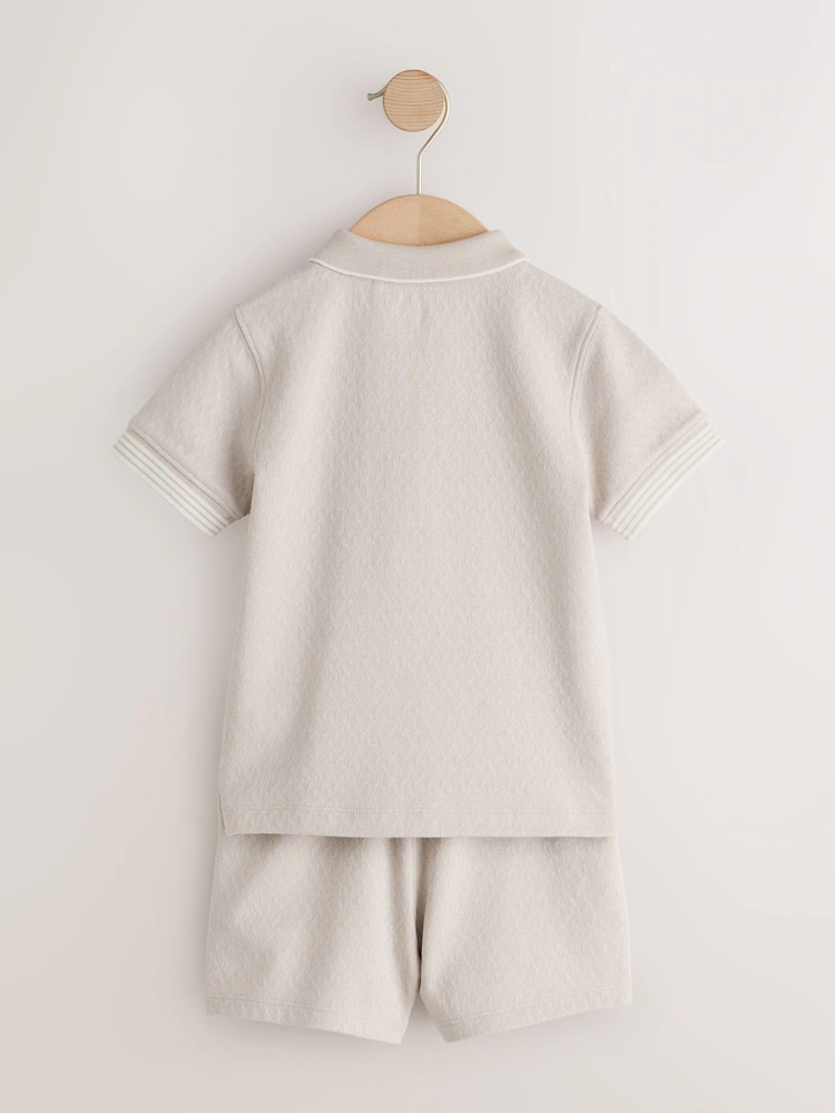 Next / Комплект поло с коротким рукавом и шорты для мальчика - фото 4