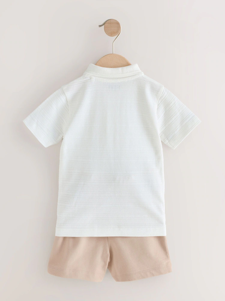 Next / Комплект поло с коротким рукавом и шорты для мальчика - фото 4