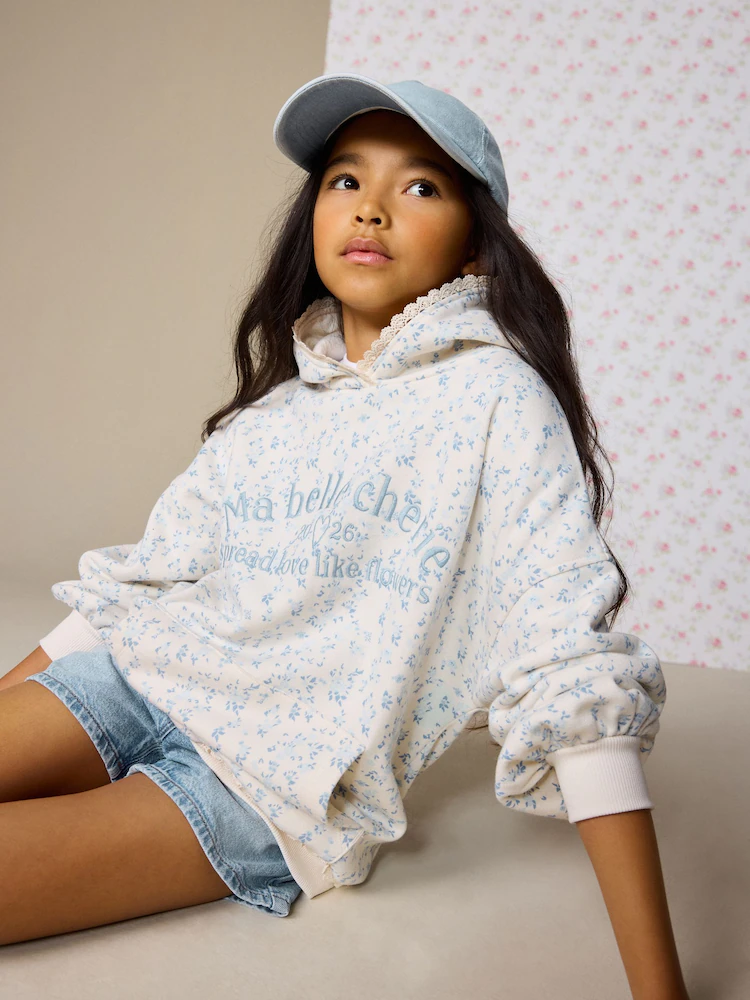 Next / Худи с принтом для девочки